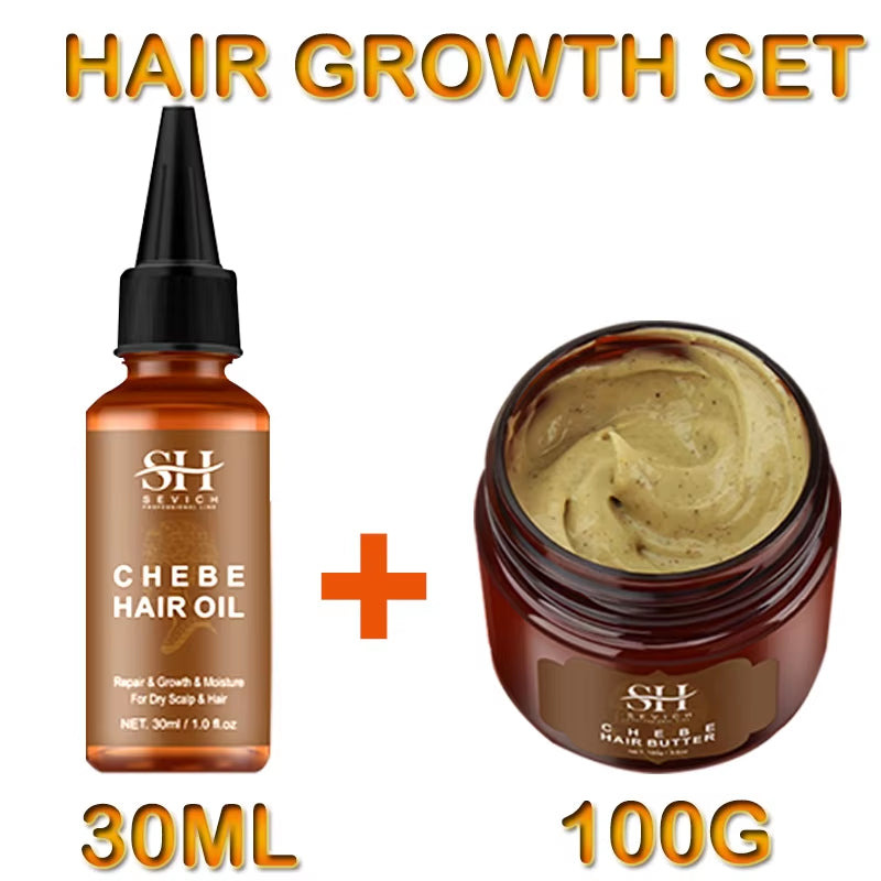 Crazy Fast Hair Growth Product 30Ml Africa Traction Alopecia Chebe Oil anti Hair Loss Treatment for Man Women Hair Care