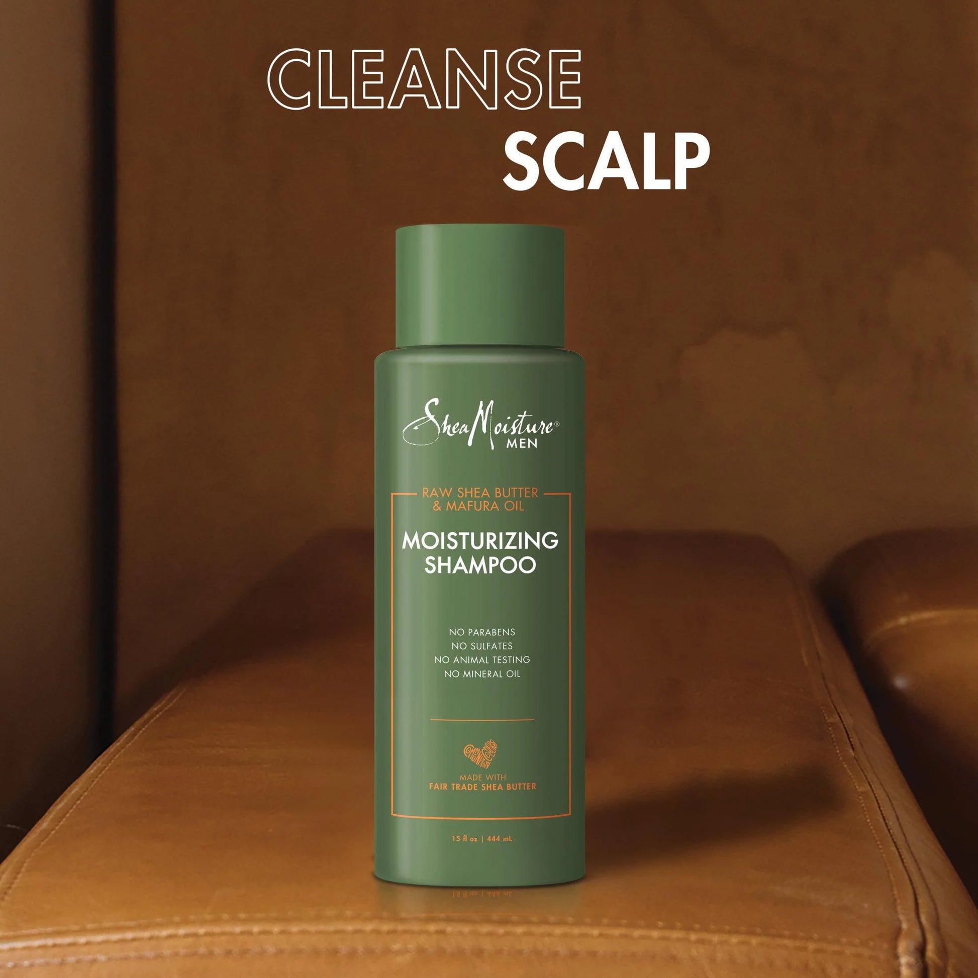 Moisturizing Shampoo Raw Shea Butter and Mafura Oil, 15 Oz