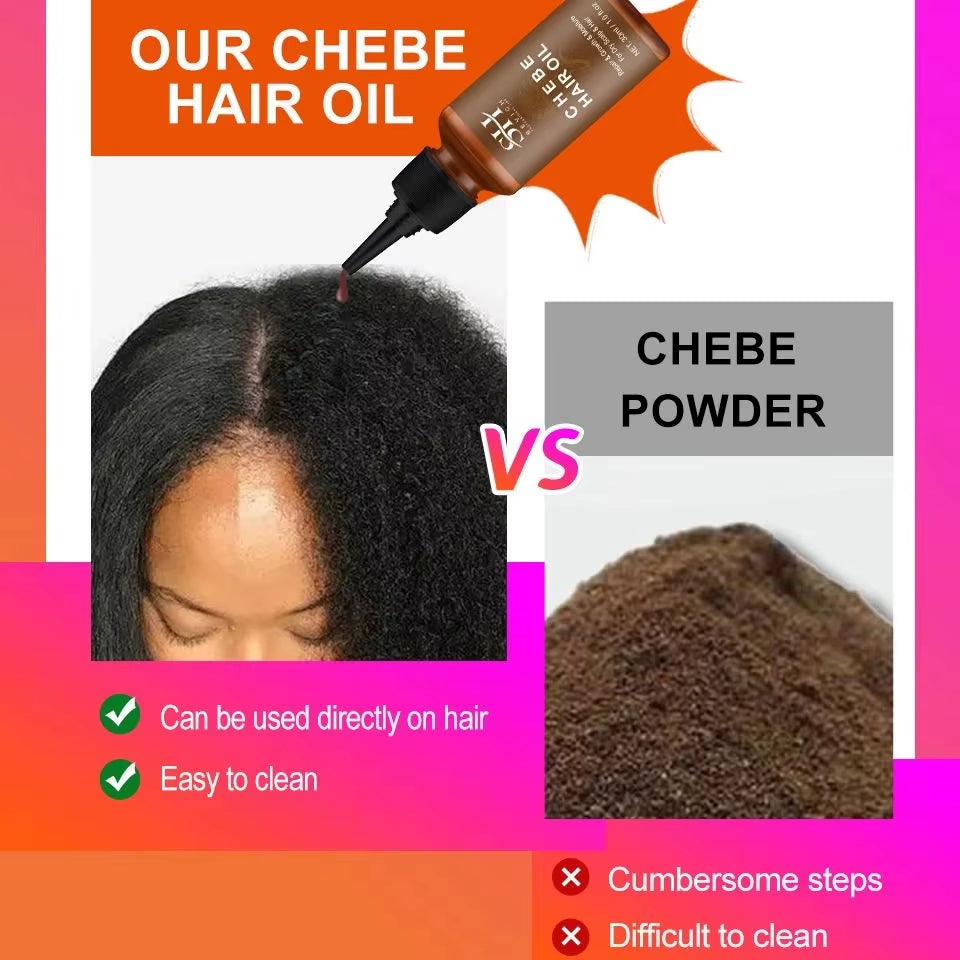Crazy Fast Hair Growth Product 30Ml Africa Traction Alopecia Chebe Oil anti Hair Loss Treatment for Man Women Hair Care